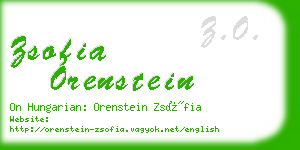 zsofia orenstein business card